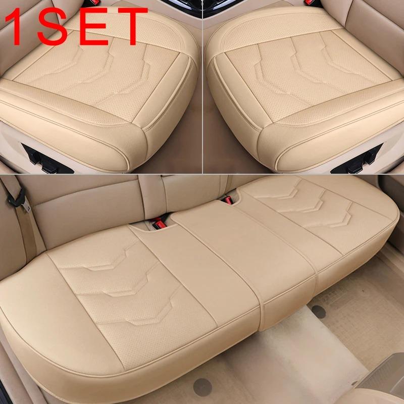 Luxury Car Seat Covers, PU Leather Seat Covers, Car Interior Protection Pads, All-season Car Accessories