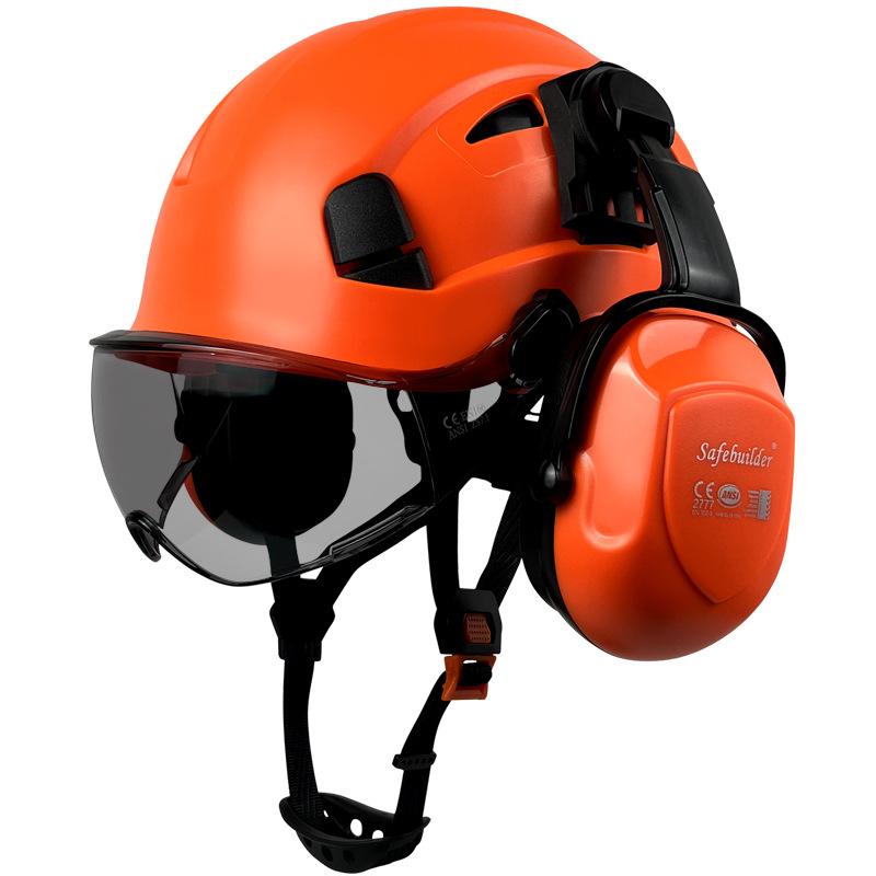 Eye Protection and Anti-smashing Construction Site Helmets Noise Reduction Earmuffs Construction Protective Headgear