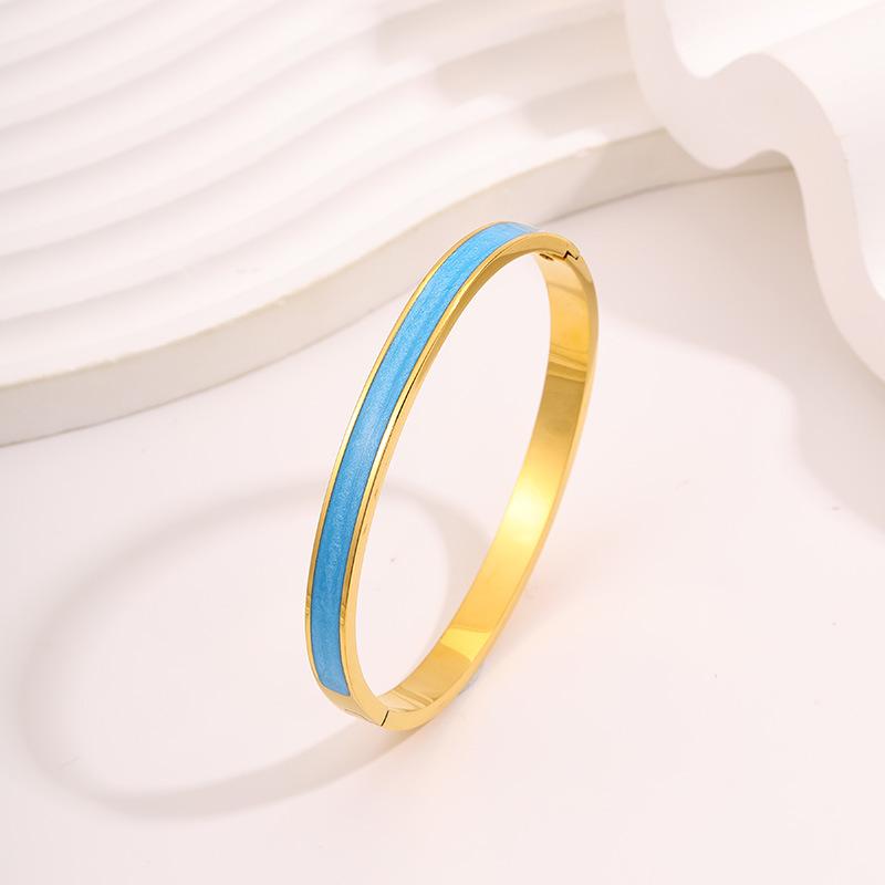 European and American titanium steel enamel light luxury can take a bath without fading oil dripping women can customize
