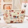 New Large-Capacity Cute Cartoon Makeup and Coin Storage Bag - High-End Quilted Portable Wash Bag for Women