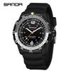 Sanda Quartz Solar-Powered Luminous Watch with Rotating Bezel and Long Battery Life - New Student Model