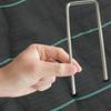 25Pcs/Pack Garden Peg Silver Metal U-Shape Garden Staple Garden Ground Nail Film Fixed Pegs Gardening Fixing Tools Film Peg