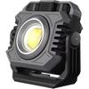 COB Work Light Rechargeable Magnetic Work Lights 1500LM with Stepless Dimming Flashlights Waterproof 360°Foldable COB Flood Light for Camping,
