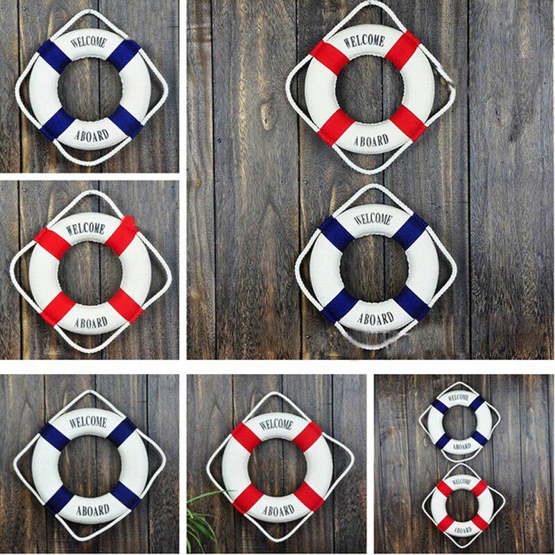 Mediterranean Family Adorment Life Buoy Crafts Wall Sticker Room Decoration Life Ring Home Decor