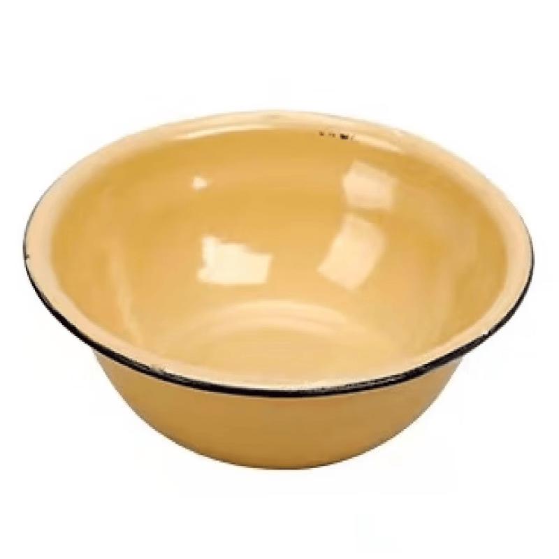 ZISIZ Vintage Thickened Enamel Bowl Set