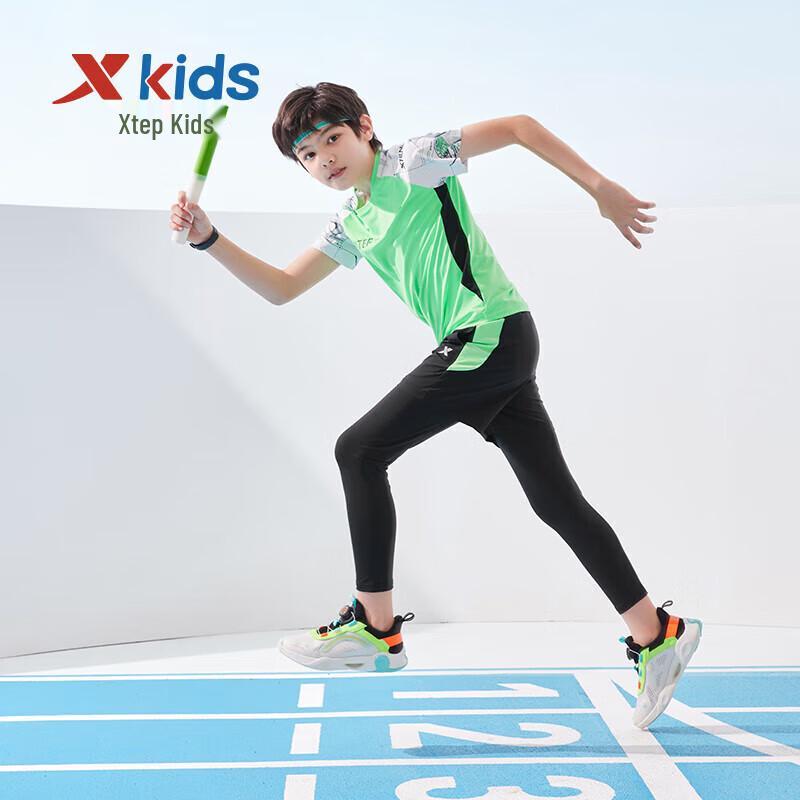 Xtep Boys' Soft & Breathable Short Sleeve T-Shirt