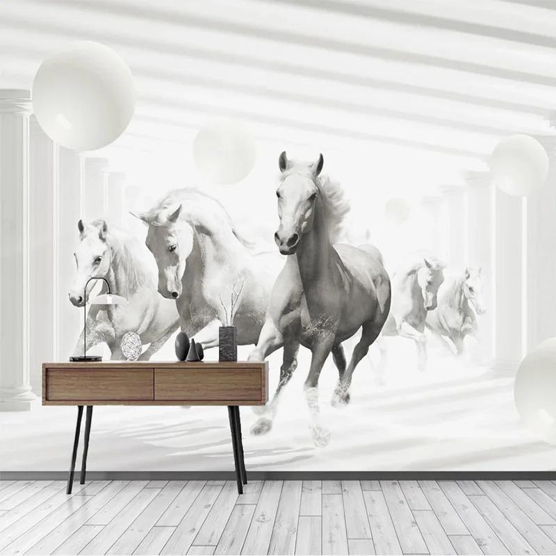 Modern Fashion 3d Wall Mural Relief Circle Creative 3d Wallpaper Living Room Background Wall Paper