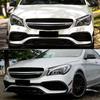 Schwarzer Nebelscheinwerferrahmen, Frontstoßstange, Nebelscheinwerfer-Splitter, Spoilerverkleidung für Mercedes Benz CLA-Klasse 2016–2018, CLA45, CLA200, CLA220 AMG