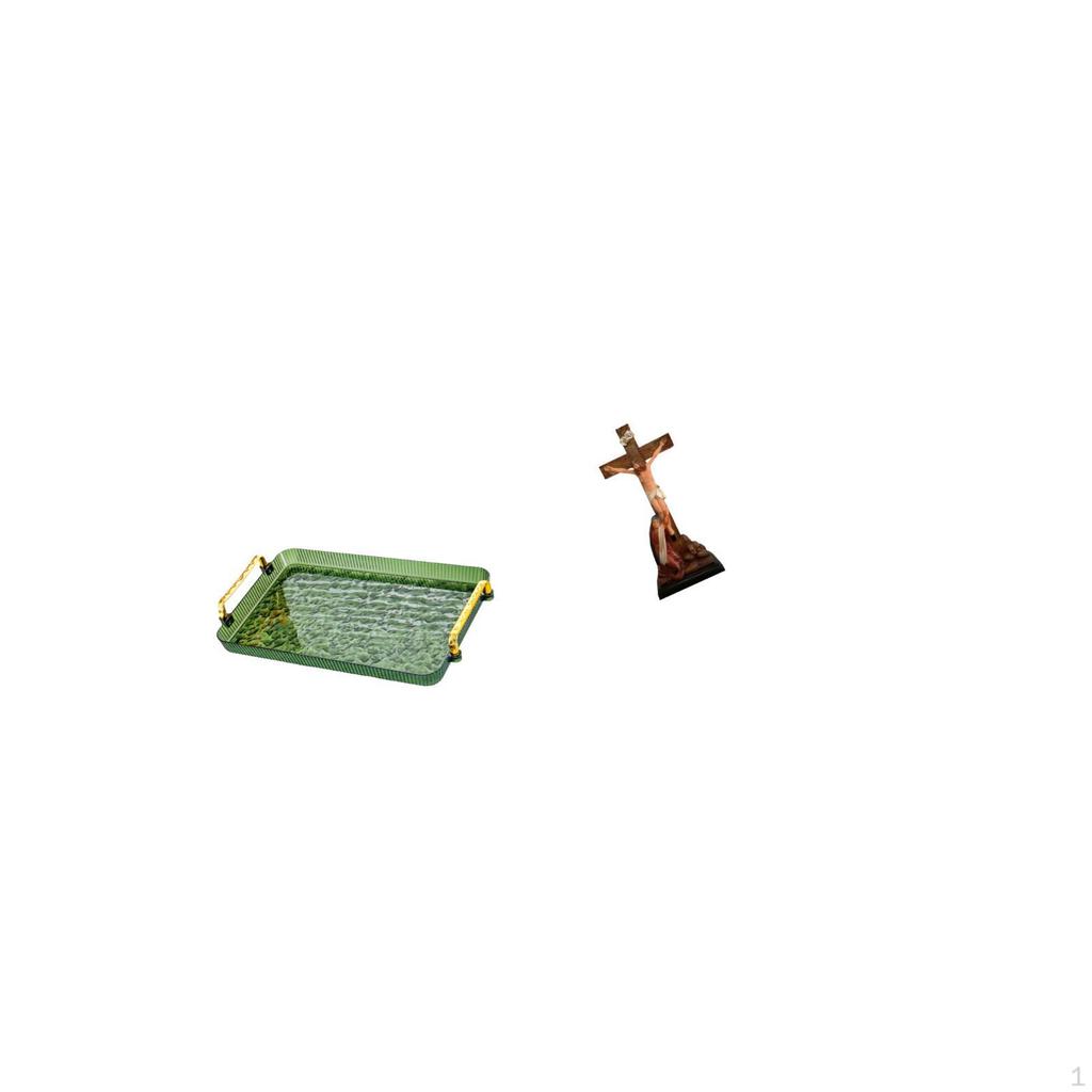 Gathering Tray for Dining Room And Bedroom Featuring Religious Sculpture Elegant Storage