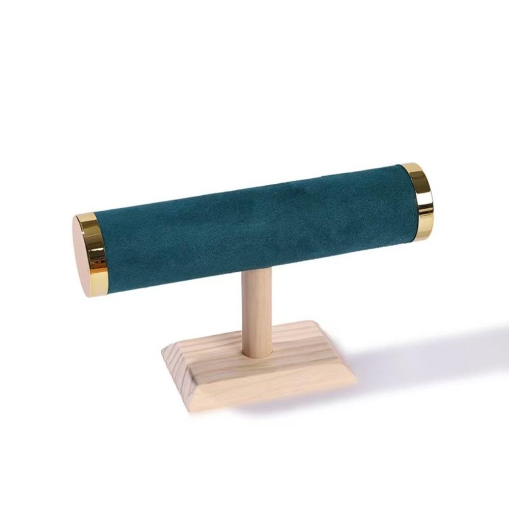 T-bar Jewelry Rack Holder Wooden Jewelry Storage Stand Fashion Bracelet Display Stand  Woman Girls