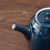 Chinese Celadon Blue Ceramic Side Handle Teapot