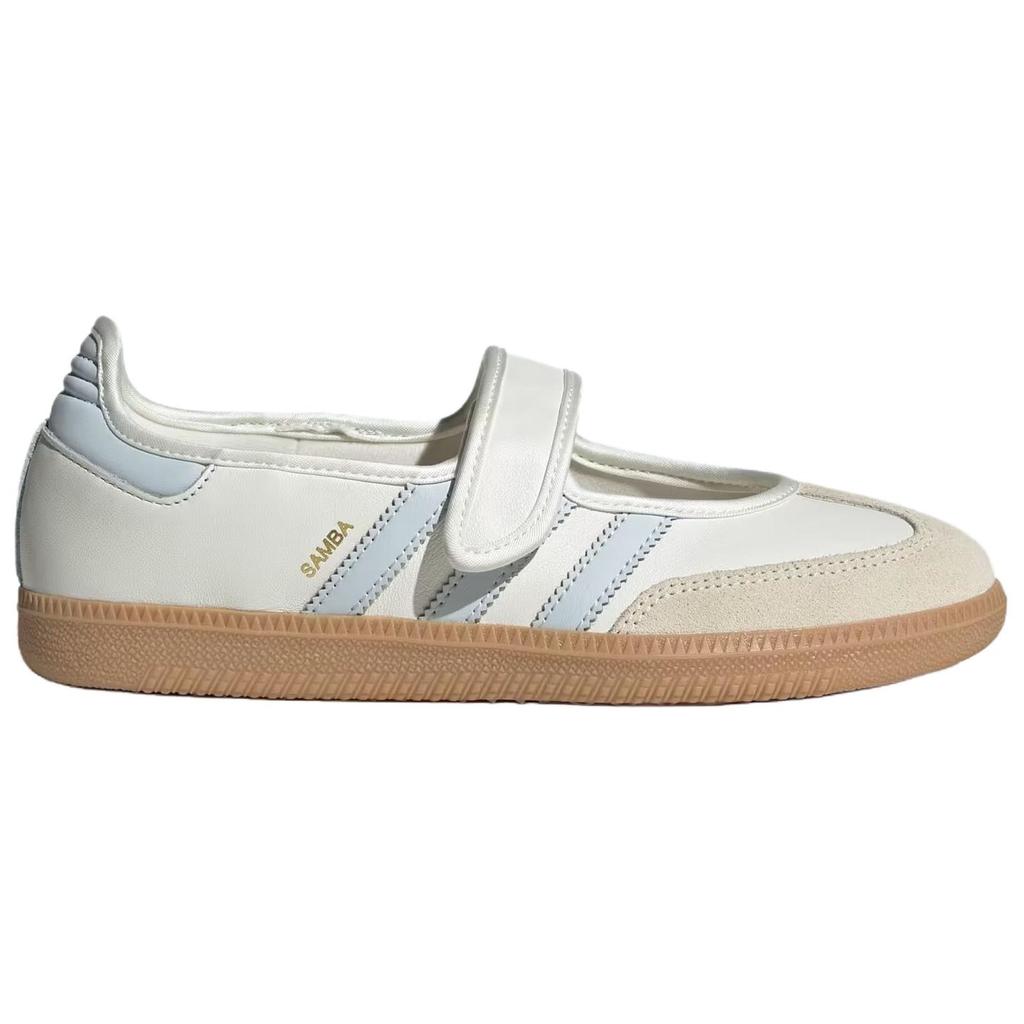 adidas Samba Jane White Halo Blue Gum Women Sneakers Cloud-White Gum-3 JR7339