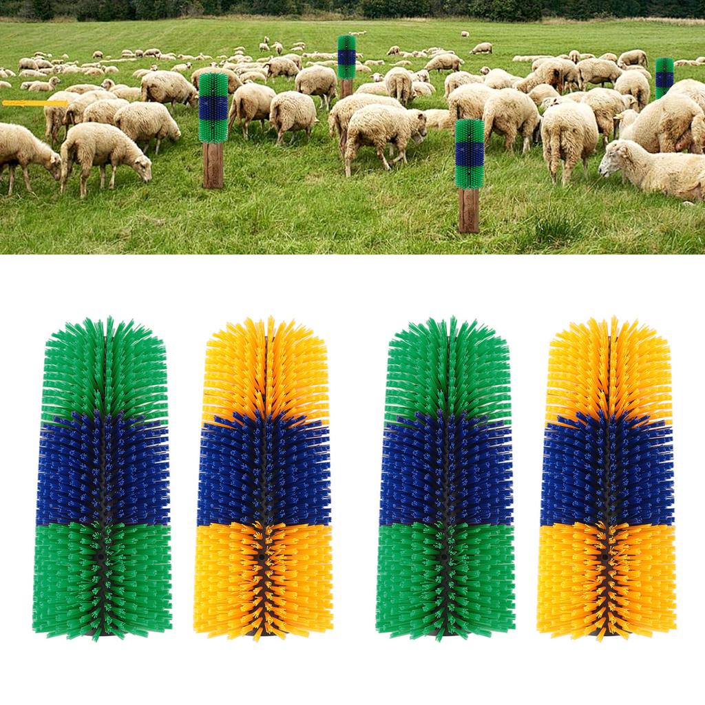 2pcs Livestock Scratch Brushes Full Massage Relieve Itching Animal Back Scratching Brush for Horse C