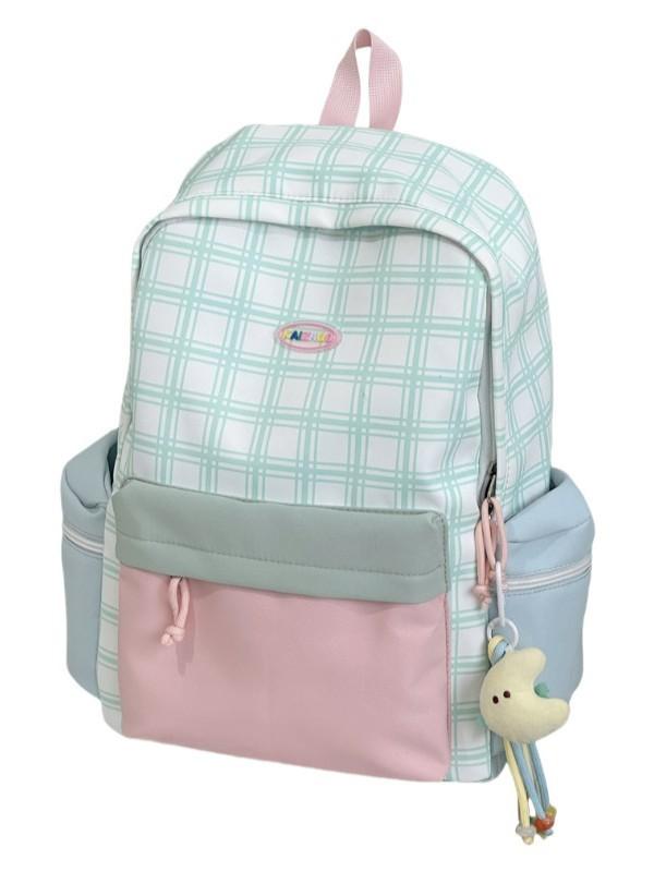 Oxford Fabric Girls Backpack With Design For School Use