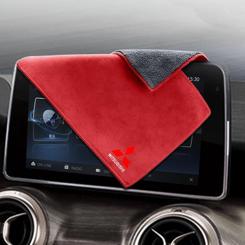 Car High-end Microfiber Towel Car Wash Towel Detailing Cleaning Cloth For Mitsubishi ASX Lancer Pajero Outlander L200 EVO Lancer EX