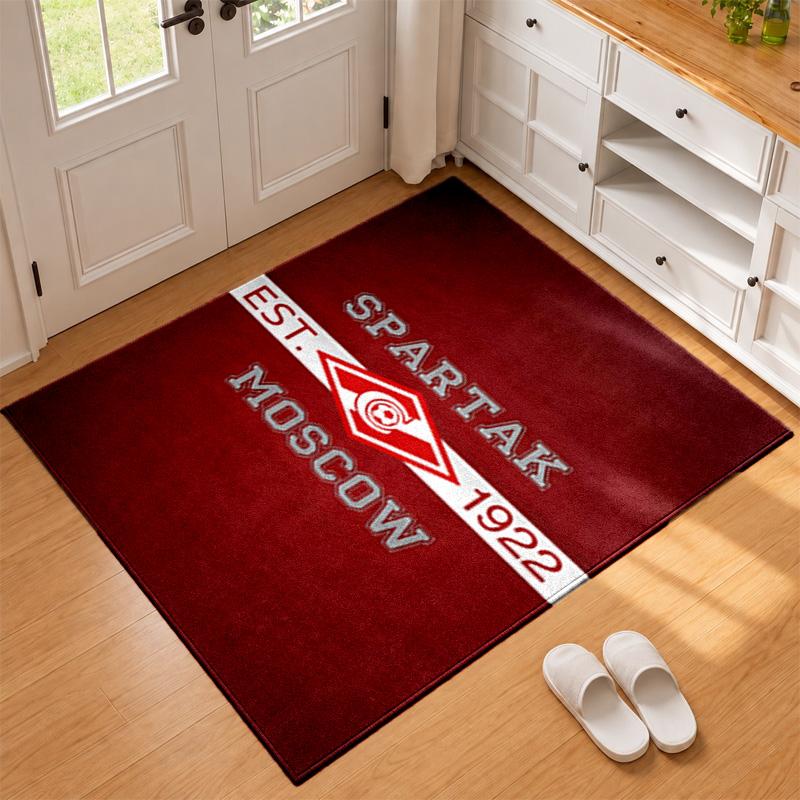 FC Spartak Moscow Carpet Door Mat for Living Room or Bedroom Protective Mat Under Chair Office Decoration Christmas Gift Birthday Present