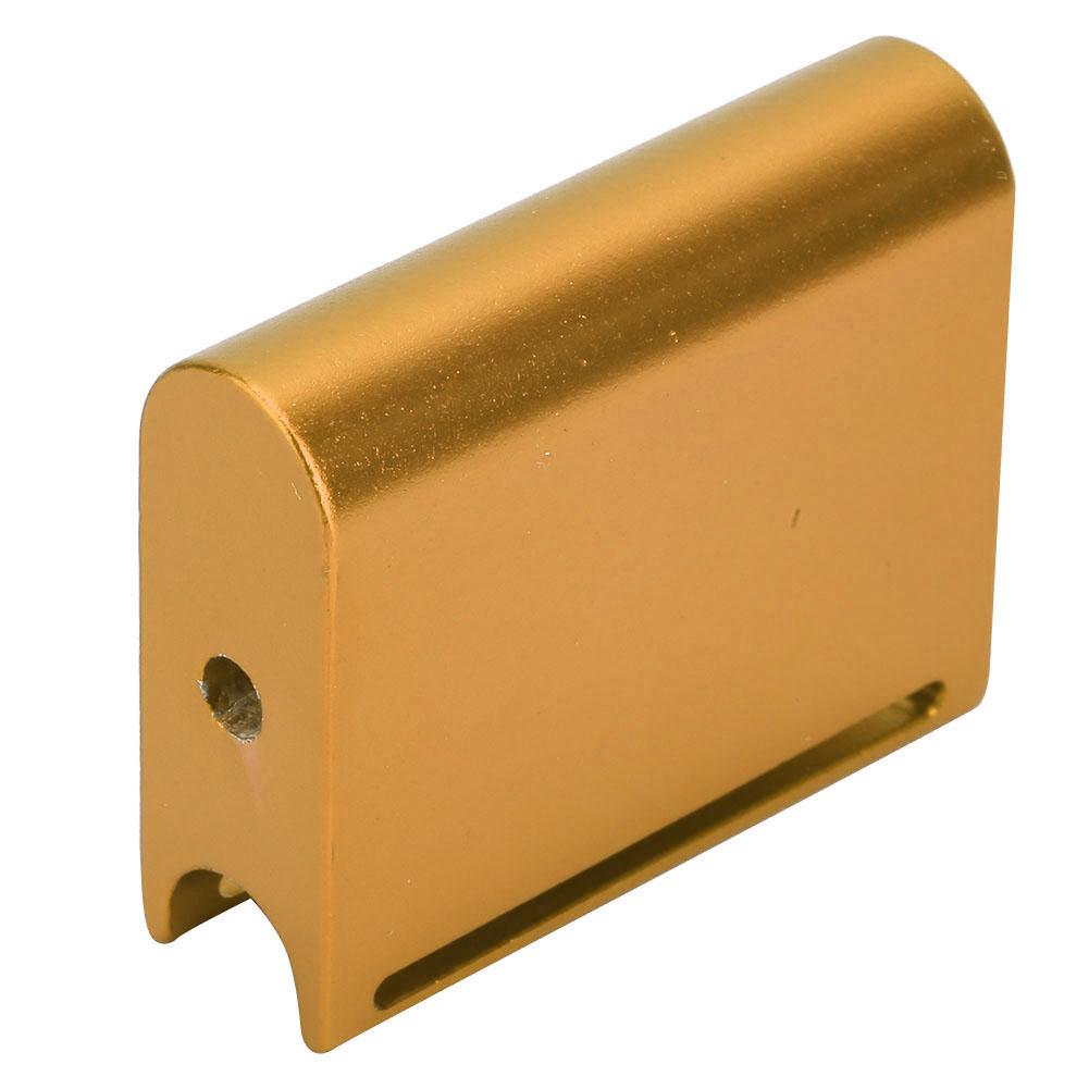 Aluminum Alloy Leather Edge Slicker Burnisher DIY Leather Craft Trimming Polishing Tool (Gold)