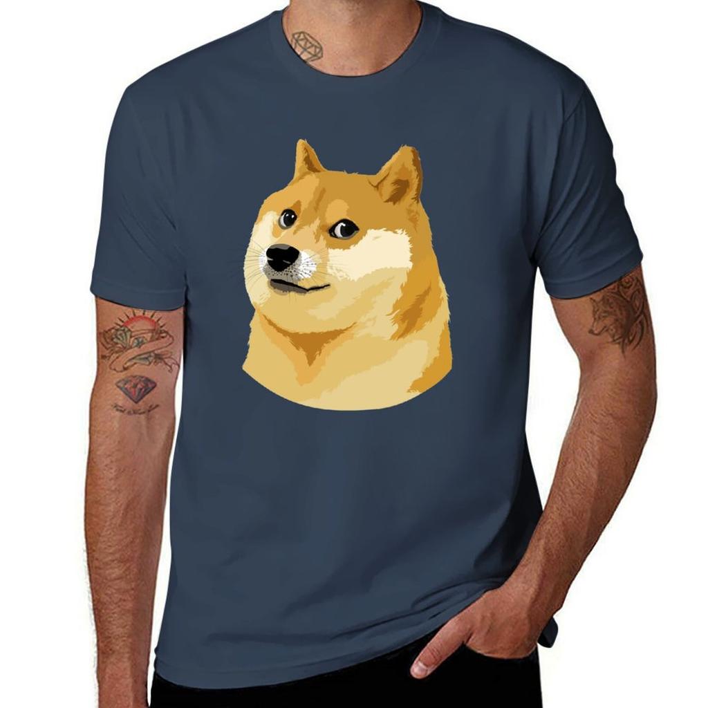 Just Doge Dogecoin Tshirt Minimalist Plain Crew Neck Tshirt
