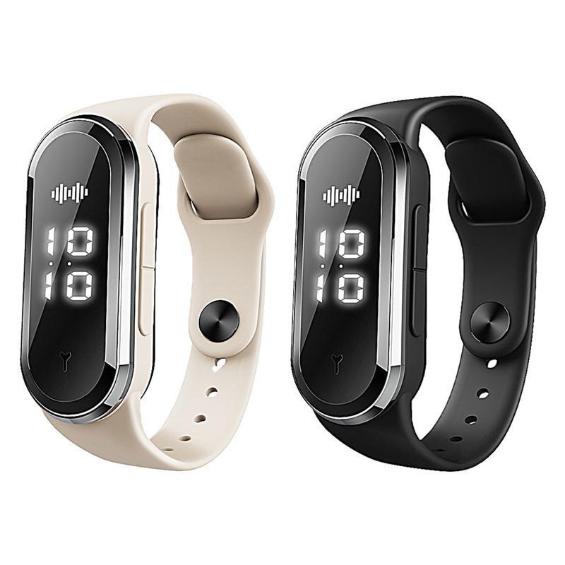 Ultrasonic Body Shape Wristbands,Anti Mosquito Insect Pest Control Mosquito Repellent Smart Watch with Temperature Monitoring Pedometer Function