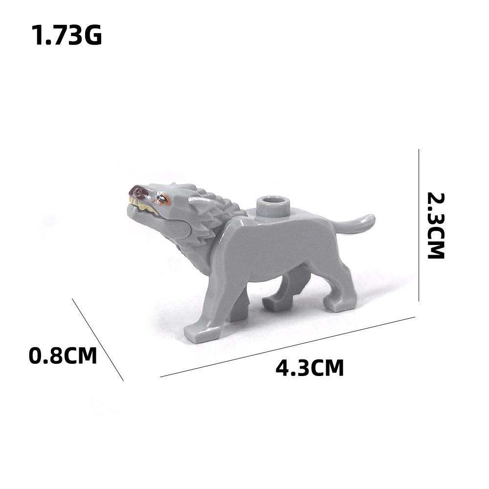 

MOC 1PCS 74188 Medieval Farm Wolf Animal Constructing Blocks Kit Zoo Forest Tree Bricks Particle Idea DO-IT-