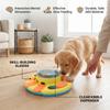 Food Puzzle Slow Feeder Non Slip Base Stable Smart Pressing Function Dog Interactive Treat Dispenser Type 2