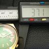 SEIKO 5 AUTOMATIC VINTAGE REFURBISHED 6309A JAPAN MENS GREEN WATCH a440704-4