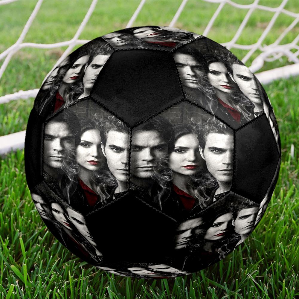 Vampire Diaries Theme Size 5 Soccer Ball, Suitable for Both Indoor and Outdoor Matches, a Gift Suitable for Everyone.