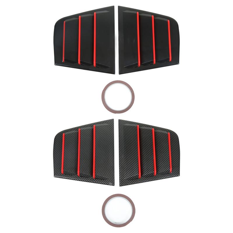 Side Window Louver Rustproof Simple tallation Anti Scratch Air Vent Scoop Shades Cover Blind 1 Pair Professional for Car