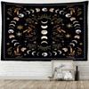 Plant Moon Phases Tapestry Ornament Wall Hanging Yoga Mat Bed Cover Beach Mat Gift Bedroom Room Aesthetic Decoration Home Decor