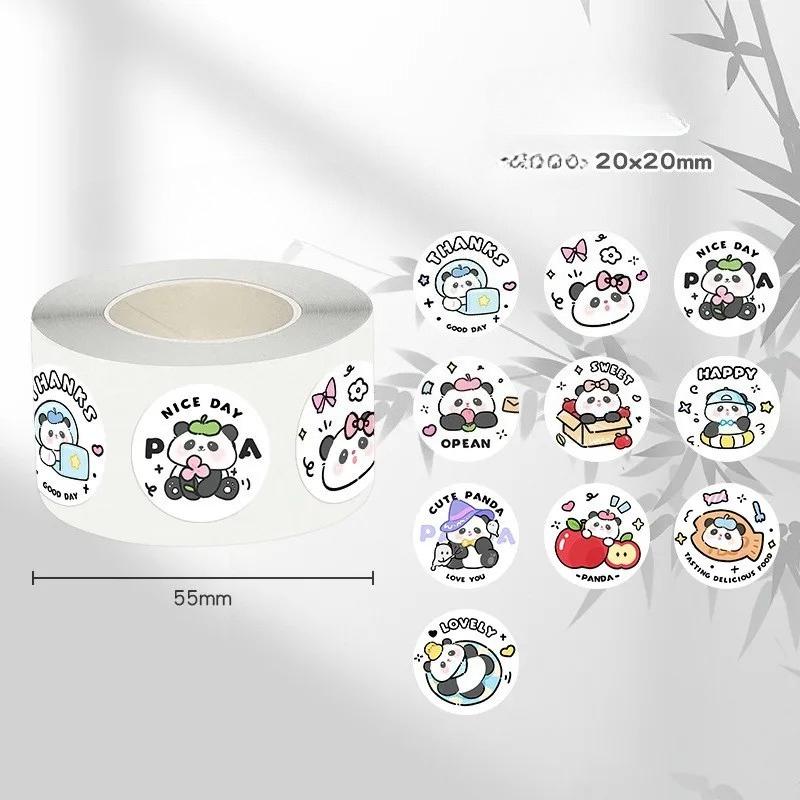 300Pcs/roll Kawaii Cartoon Black Cat Sticker Bubble Mailer Sealing Stickers Deco Labels Fun Cute Stationery DIY Decals for Kids