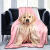1PC Dog cute printed blanket, all season lightweight home office outdoor nap multifunctional blanket A10