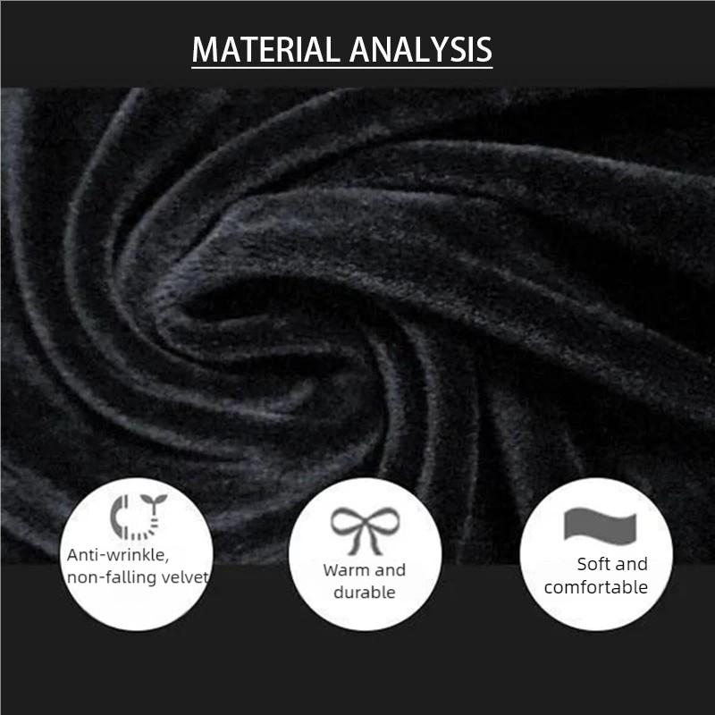 Women's Plus Size Dress Spring Autumn Long Gold Velvet Dress Loose Retro A-Line Dress