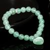 Aventurine Bracelet Natural Stone Beads with Love Heart Pendant Stretch Bracelet for Women Crystal Jewelry