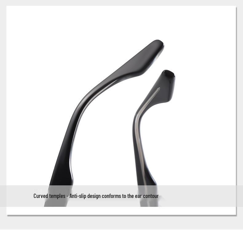 INS Style Cat-Eye TR Frame Glasses: Fit for Prescription, Anti-Blue Light, Large Face Slimming CP9