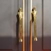 Gold Door Handle Zinc Alloy Drawer Knob Modern Cabinet Pull