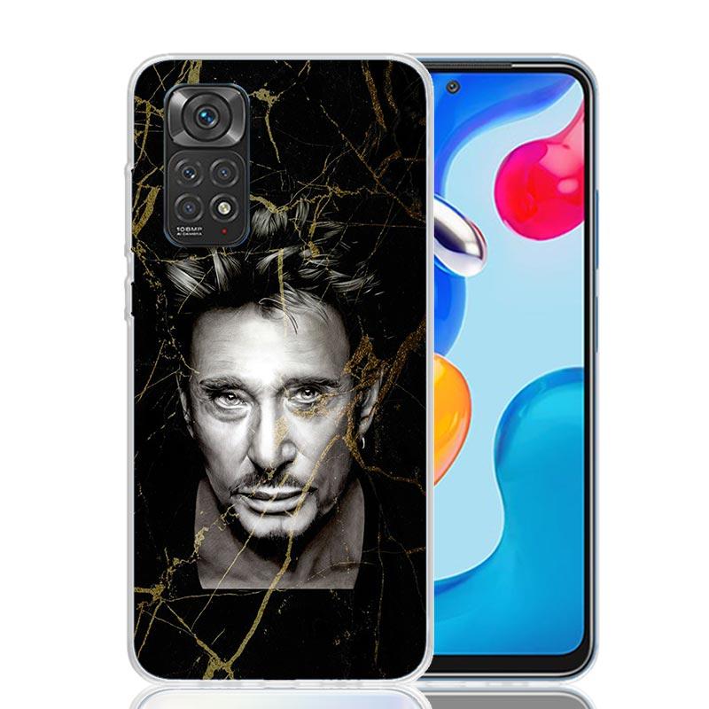 Custodia per Telefono Musicale Johnny Hallyday Per Xiaomi Redmi Note 14 13 14S 12S 12 11S 11T 11E Pro Plus 10S 10 9S 9 Art Personalizzata Coque Ca