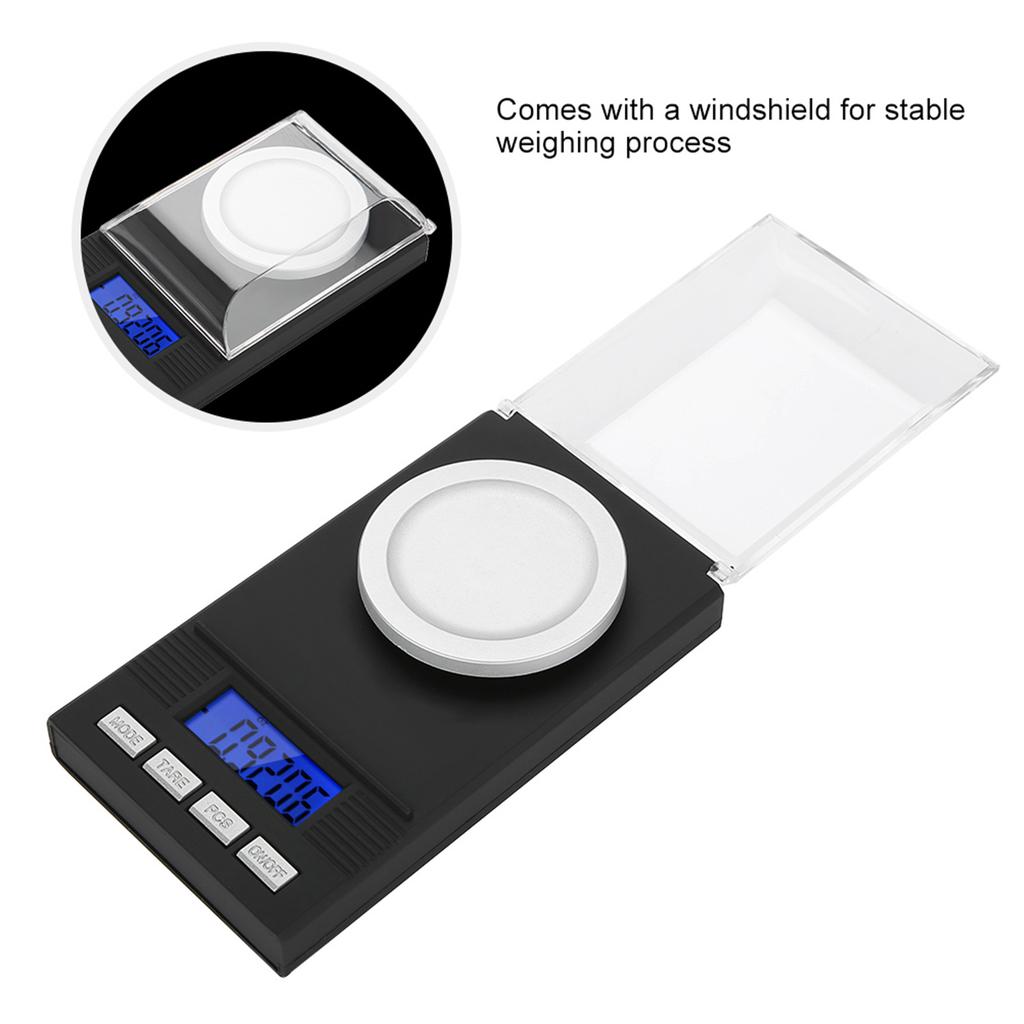 Mini Portable High Accuracy 0.001g Pocket Jewelry Scale with LED Digital Display 50g