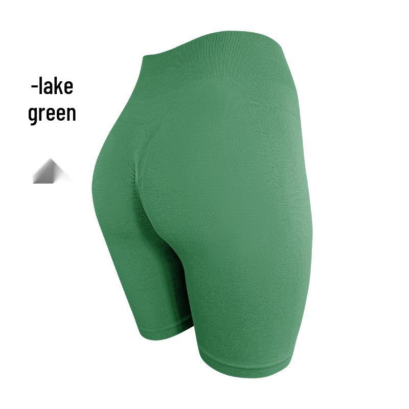 

Европейские и американские женские шорты для йоги с высокой талией: Персиковые брюки для фитнеса и бега с эффектом пуш-ап, быстросохнущие, летние M (115-135 jin)