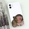 Funny Monkey Shaped Phone Case For iPhone 16 15 14 13 12 11 Pro Max Mini X XS XR SE 7 8 Plus Shockproof Animal Soft Cover Fundas