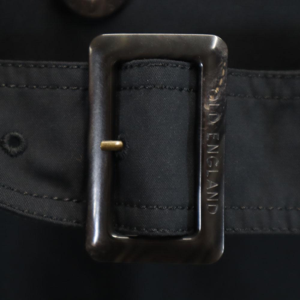 OLD ENGLAND Made In Japan with Liner Trench Coat 36 Black 2WAY Women Used