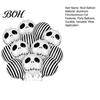 Table Decoration Supplies 12PCS Halloween Skull Balloon Set, Aluminum Foil Balloons, Black And White Reusable Mylar Balloons Striped Realistic