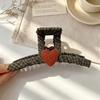 Elegante Schwarze Strass-Haarklammer - Großes High-End-Accessoire