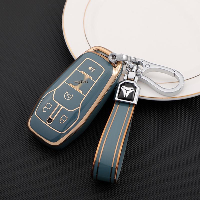 Ford Key Case for Mondeo, Focus, Edge, Explorer - Unisex Bag Shell Buckle