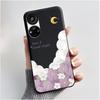 Hülle für ZTE Blade V40S / Axon 40 SE / V70 Pro Hülle Ästhetisch Niedliche Katze Astronaut Weiche Schwarze Matte Schutzhülle Rückseite