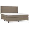 3127905 vidaXL Divan Bed with Mattress Taupe 180x200 Cm Fabric
