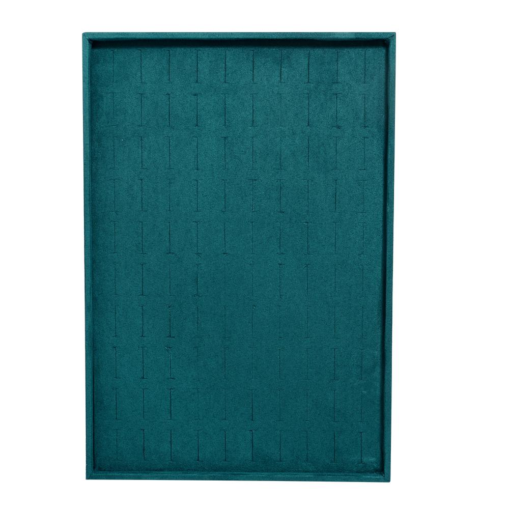 1pc Solid Color Velvet Jewelry Display Exquisite Jewellery Holder Portable Ring Earrings Organizer Storage Box Organizator Trays
