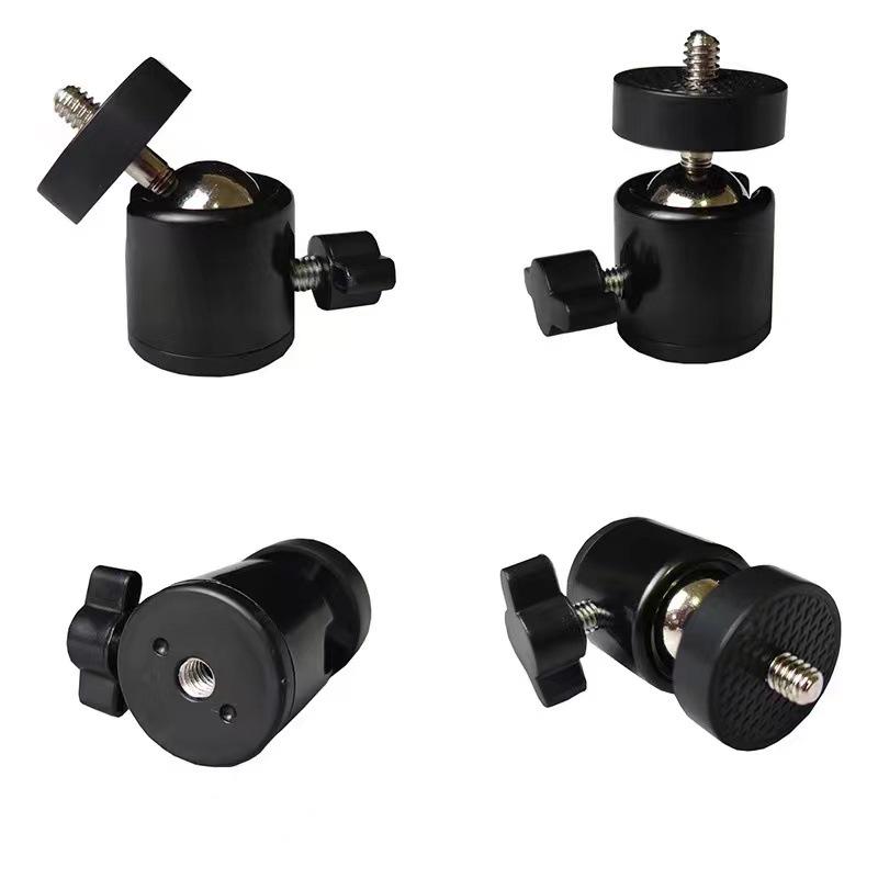 Q29 Universal 360° Metal Gimbal Tripod Head with 1/4 Bracket Adjustment