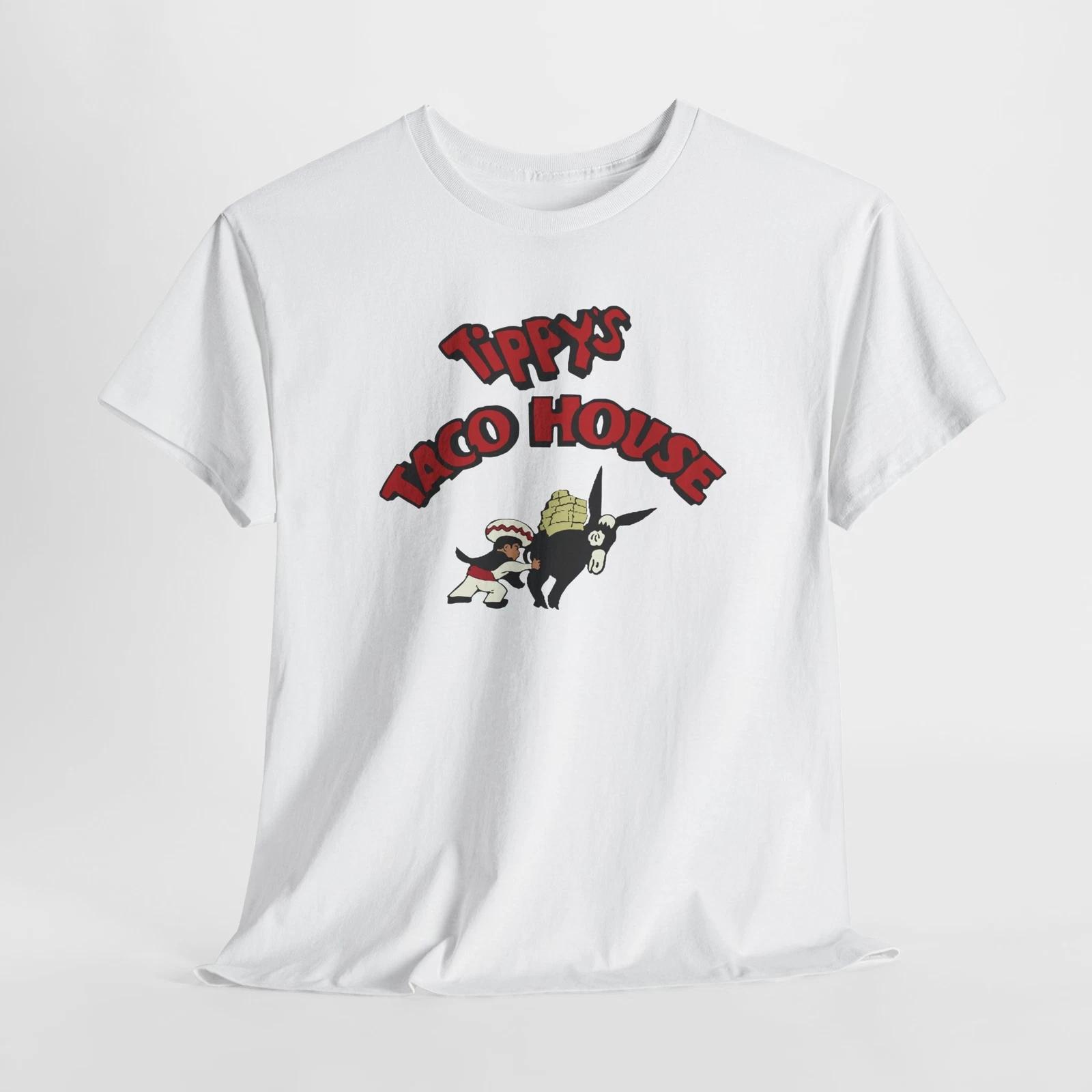 

Винтажная футболка Tippy s Taco из Оак Клифф, Техас, Ретро футболка для гурманов из Далласа, Юго-запад 2XL