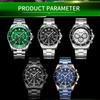 MEGIR Original Luxury Business Men Quartz Watch Stainless Steel Chronograph Men's Sport Wristwatch Clock Relogio Masculino 2064