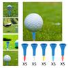 5Pcs Premium Golf Rubber Tees Almost Unbreakable 42mm Training Aid Mat 2" Heights for Range Practice Women Driving Training Gift